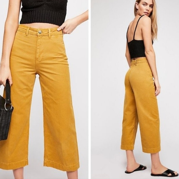 Free People Patti Wide Leg Pants - Picture 2 of 8